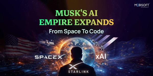 Elon Musk’s AI empire expansion across SpaceX, xAI, Starlink, and AI coding