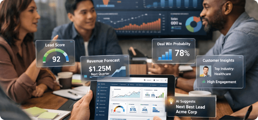 AI lead scoring and prioritization helping sales reps focus on high-value opportunities
