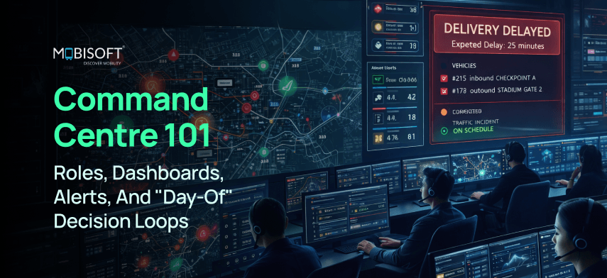 command center operations dashboard showing real time operations and alerts