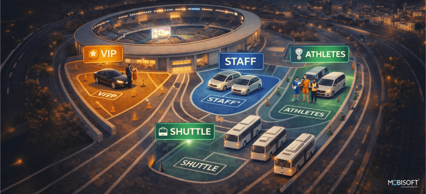 event shuttle management system for multi-zone event transport planning