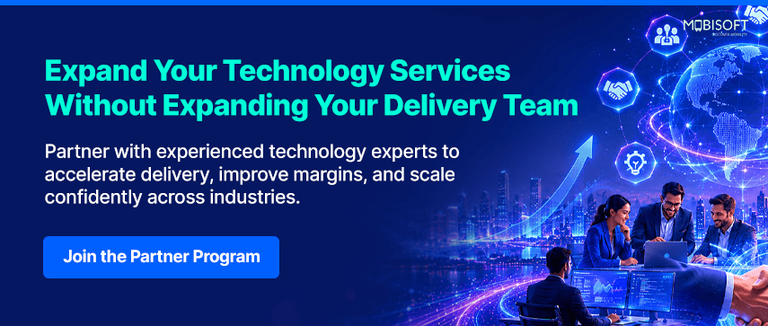 Expand Technology Services with Mobisoft’s Partner Program IT reseller partner program helping agencies expand technology delivery services