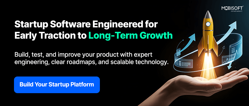 Startup software development platform with AI-powered product engineering and scalable growth solutions.