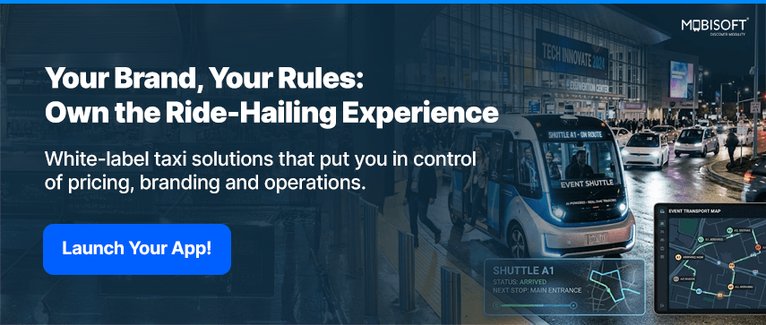  Custom driver app development for branded mobility platforms.