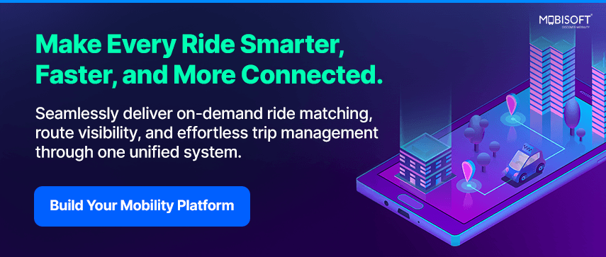 Enterprise mobility solutions powered by smart transportation software and ride hailing app development