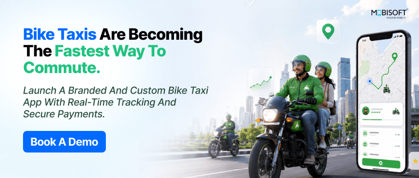 Bike taxi app development for smart mobility and ride booking.