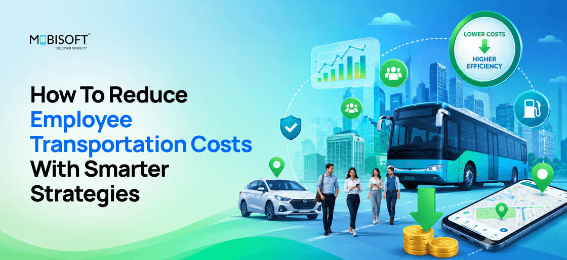 Employee transportation cost reduction with route optimization and fleet management