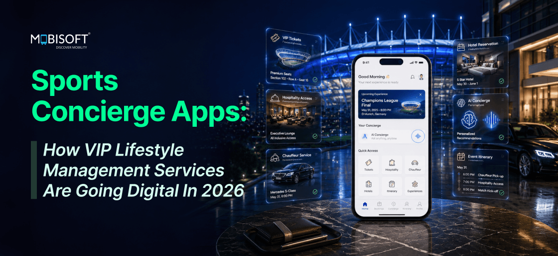 Sports concierge app with AI-powered VIP lifestyle management and digital concierge services.