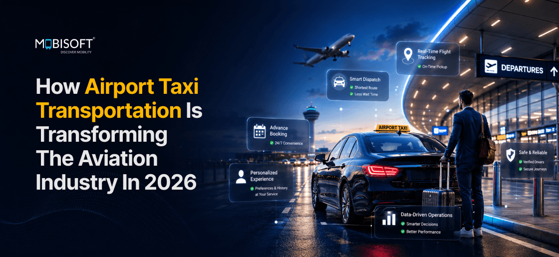 Airport transportation services powered by airport transportation software.