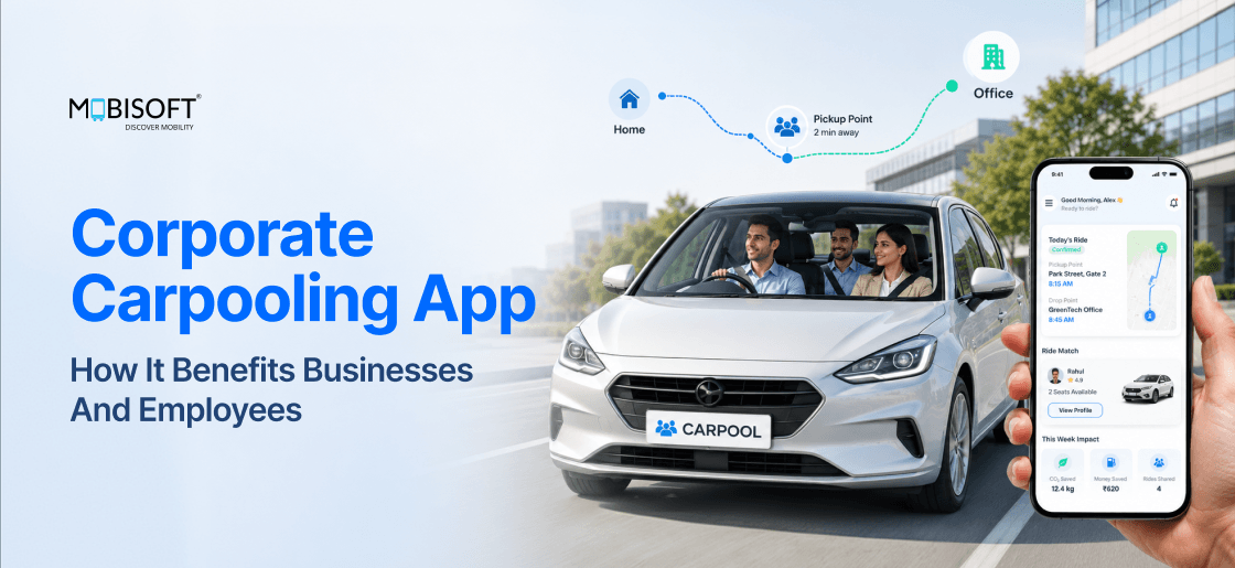 Corporate carpooling solution reducing parking pressure and employee commuting costs