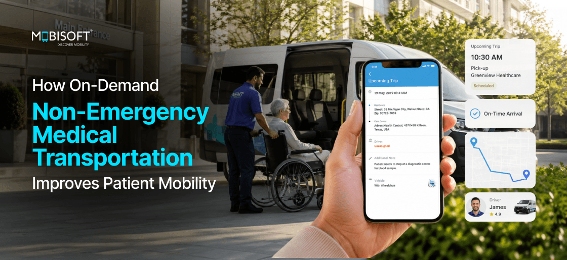 On-demand NEMT software improving patient mobility