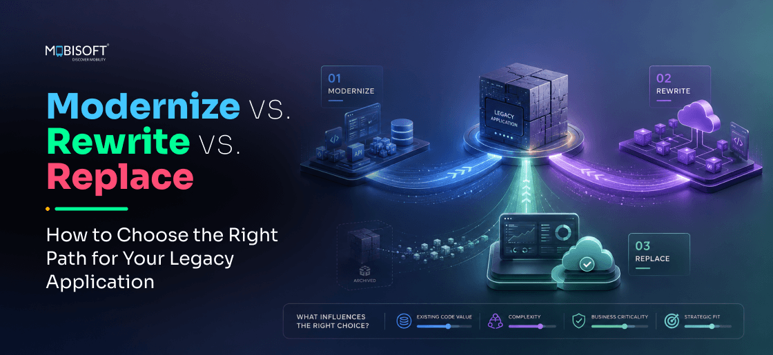 Legacy application modernization: modernize, rewrite, or replace