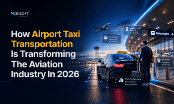 Airport transportation services powered by airport transportation software.