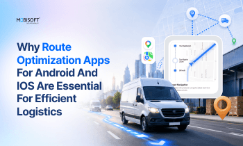 Route optimization app for Android and iOS improving delivery route planning and logistics efficiency