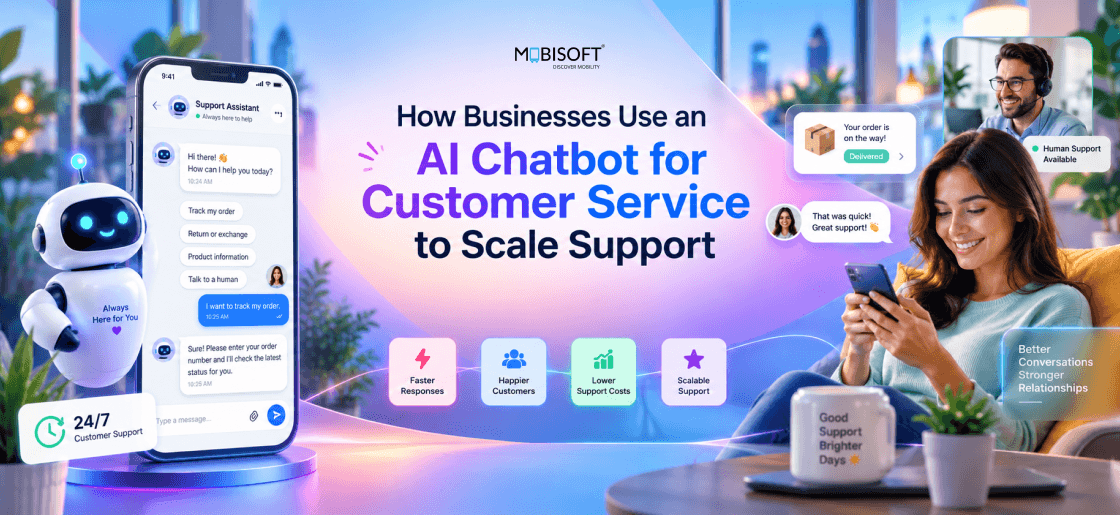 AI chatbot for customer service helping businesses scale customer support