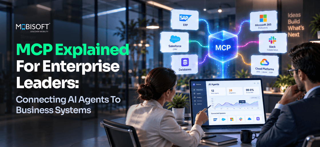 Model Context Protocol connecting AI agents to enterprise business systems
