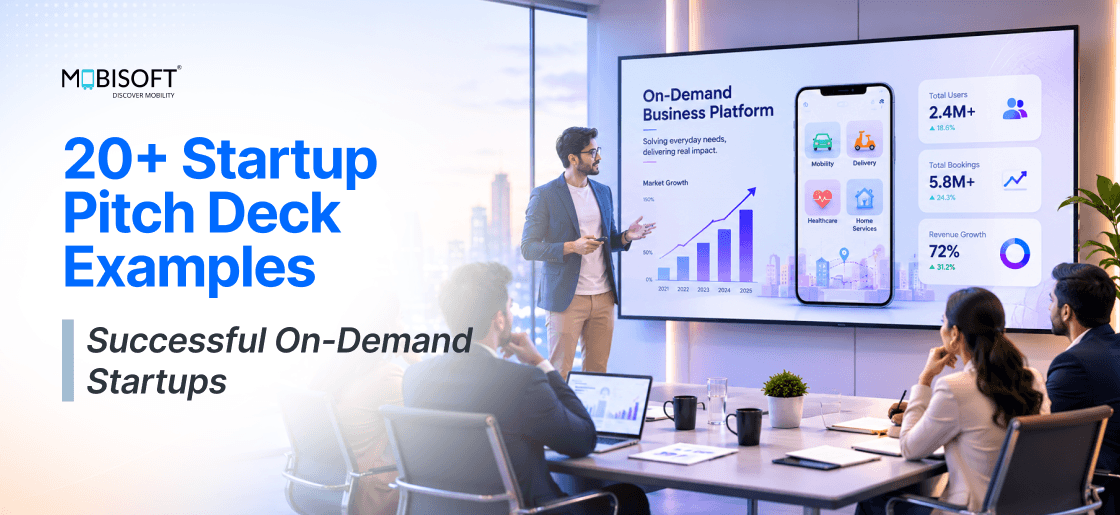 On-demand startup pitch deck examples from successful on-demand startups