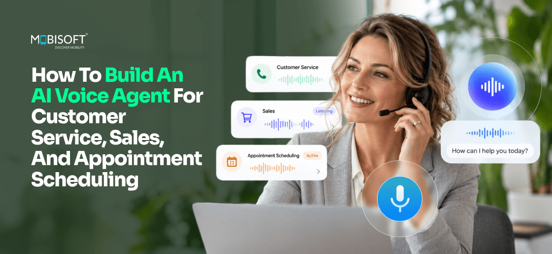 AI voice agent handling customer service, sales calls, and appointment scheduling